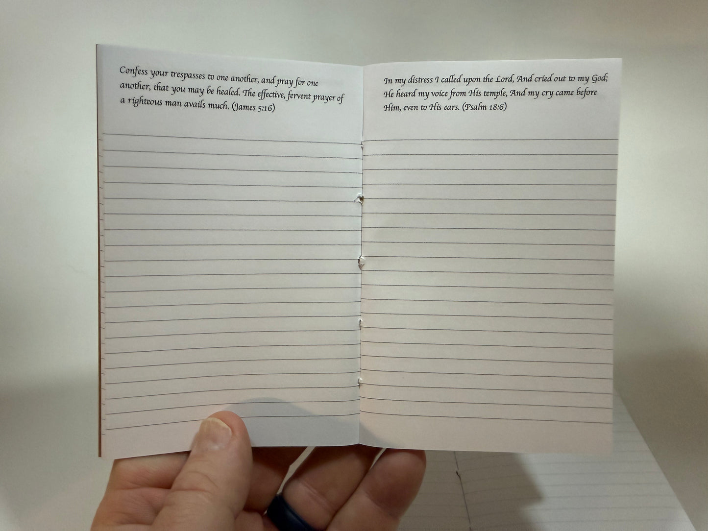 Handmade Brown Leather Pocket Notebook