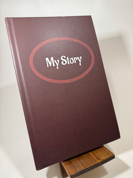 My Story - Lined, Burgundy hardcover
