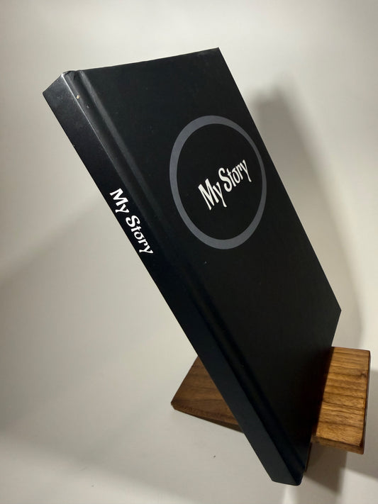 My Story - Lined, Black hardcover