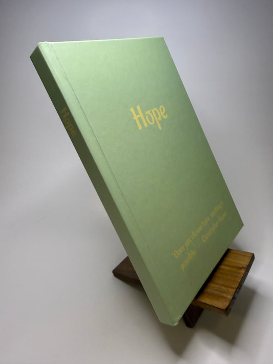 Hope Journal - Lined, Light Green hard cover
