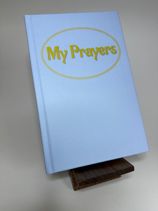 My Prayers Journal - Lined, Light Blue hard cover