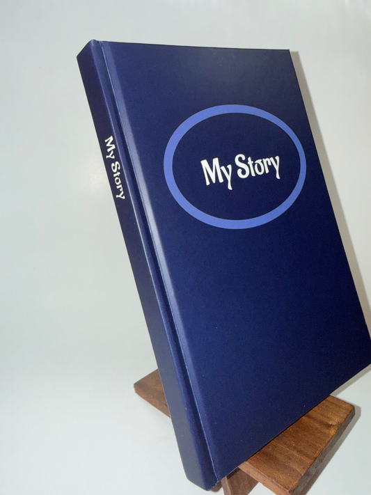My Story - Lined, Navy Blue