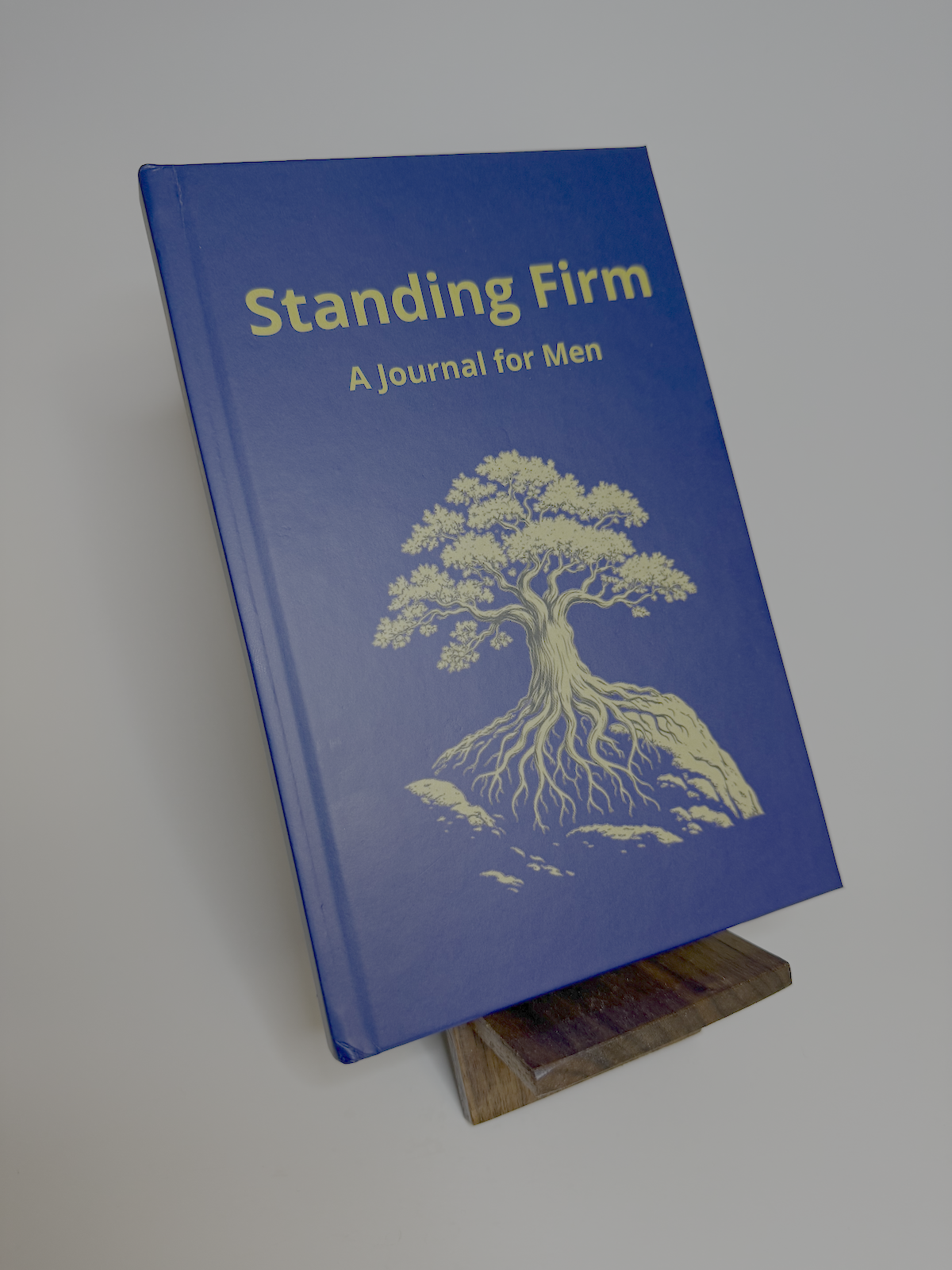 Standing Firm - A Journal for Men - Lined, Navy Blue and Gold